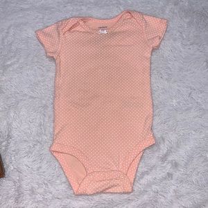 (3 for $10) carters pink polkadot bodysuit